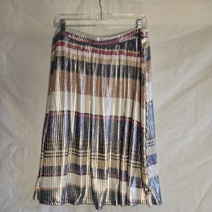 MODCLOTH METALLIC SKIRT ELASTIC WAIST JESSY B